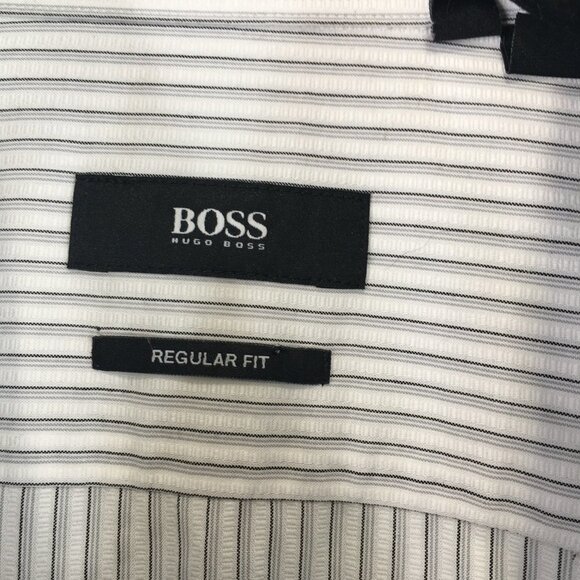 Boss by Hugo Boss Regular Fit Button Down Cufflink Shirt Size 16.5 - Picture 4 of 7